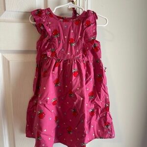 Pink Strawberry Kids Dress